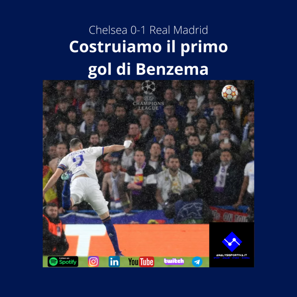 Benzema, analisi sul primo gol in Chelsea-Real Madrid!