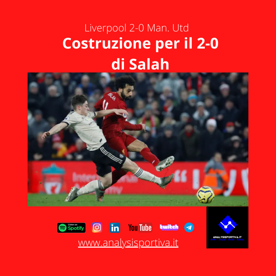 Analizziamo la costruzione del Liverpool di Klopp sul gol del 2-0 di Salah contro il Manchester United di ieri sera.