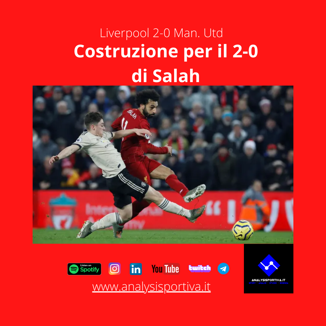 Analizziamo la costruzione del Liverpool di Klopp sul gol del 2-0 di Salah contro il Manchester United di ieri sera.